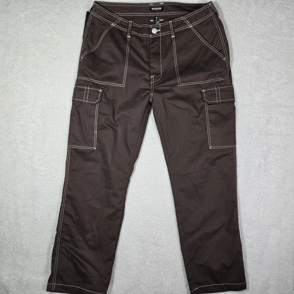 True Religion Jeans Mens Bracken Brown Bobby Baggy Cargo Pants Mens 36x31 $164